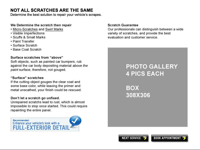 Scratch Repair atp Car Boutique 904-268-6797